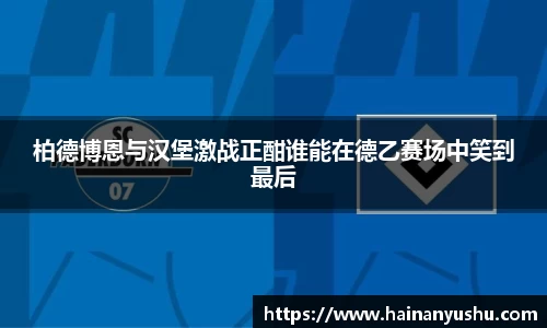 柏德博恩与汉堡激战正酣谁能在德乙赛场中笑到最后